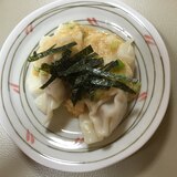 簡単で美味しい♪水餃子のとろろかけ♪